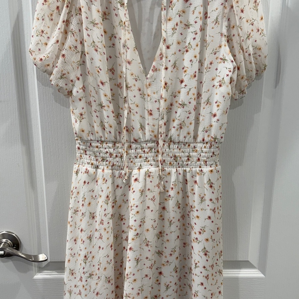 Altar’d state Floral White Dress